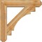 Ekena Millwork Merced Craftsman Rough Sawn Bracket w/ Offset Brace, Western Red Cedar, 8"W x 38"D x 38"H BKT0806X38X38MRC04RWR - alternate 4